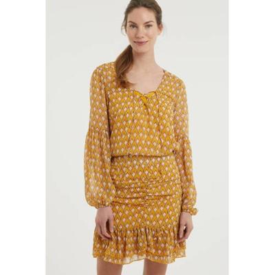HARPER & YVE rok Roxy met all over print en volant geel HARPER & YVE rok Roxy met all over print en volant geel