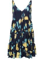 Lanvin charmeuse mini dress - Bleu