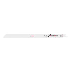 Bosch Accessories 2608656043 Reciprozaagblad S 1222 VF, Flexible for Wood and Metal, verpakking van 2 stuks Zaagbladlengte 300 mm 2 stuk(s)