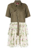 Antonio Marras robe-chemise à volants - Vert