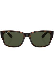 Ray-Ban lunettes de soleil rectangulaires à effet écailles de tortue - Vert