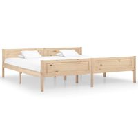 Bedframe massief grenenhout 200x200 cm