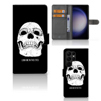 Telefoonhoesje met Naam Samsung Galaxy S23 Ultra Skull Eyes