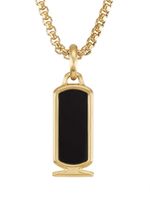 David Yurman pendentif Cairo Cartouche en or 18ct serti d'onyx