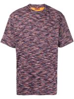 Missoni striped short-sleeve cotton T-shirt - Bleu