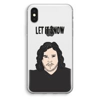 Let It Snow: iPhone XS Transparant Hoesje