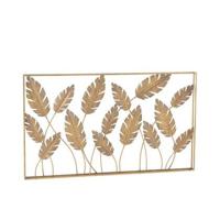 J-Line - J-Line Wanddeco Bladeren Metaal Goud - 119x70 CM