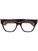 Balenciaga Eyewear lunettes de vue à monture papillon - Marron