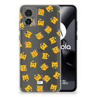 TPU bumper voor Motorola Edge 30 Neo Katten Emojis