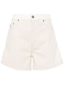 Stella McCartney short en jean à design bicolore - Tons neutres