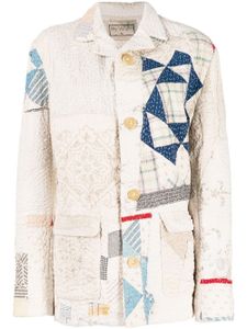 By Walid veste à design patchwork - Blanc