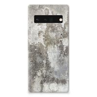 Google Pixel 6 Pro TPU Siliconen Hoesje Beton Print - thumbnail