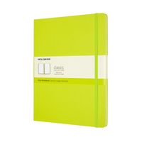 Notitieboek Moleskine XL 190x250mm blanco hard cover lemon green