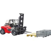 Bruder Bruder Linde HT160S heftruck met pallet en 3 palletkooien