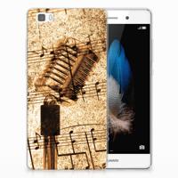 Huawei Ascend P8 Lite Siliconen Hoesje met foto Bladmuziek
