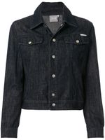 Versace Pre-Owned veste crop en jean - Bleu