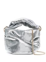 Jimmy Choo sac porté épaule à sequins brodés - Argent - thumbnail