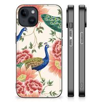 Dierenprint Telefoonhoesje voor iPhone 15 Plus Pink Peacock - thumbnail