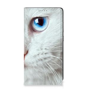 Samsung Galaxy A52 Hoesje maken Witte Kat