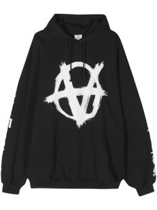 VETEMENTS hoodie à imprimé Anarchy - Noir