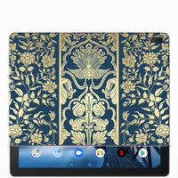 Lenovo Tab E10 Siliconen Hoesje Beige Flowers - thumbnail