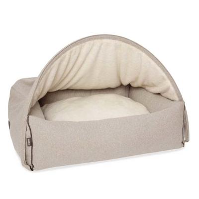 Hondenmand Snuggle Cave Bed Beige Flannel