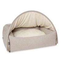 Hondenmand Snuggle Cave Bed Beige Flannel