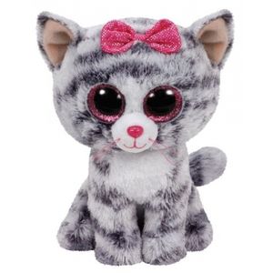 Ty Beanie Boo's pluche kat 15cm grijs   -