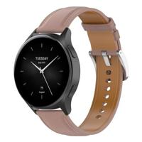 By Qubix - Luxe leren bandje - Oudroze - Compatible met Xiaomi Redmi Watch 5 Active/Redmi Watch 5 Lite - Compatible Xiaomi bandje
