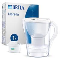 Brita Marella Waterfilterkan Wit 2.4L - Inclusief 1 MAXTRA PRO Filter - Past in koelkastdeur