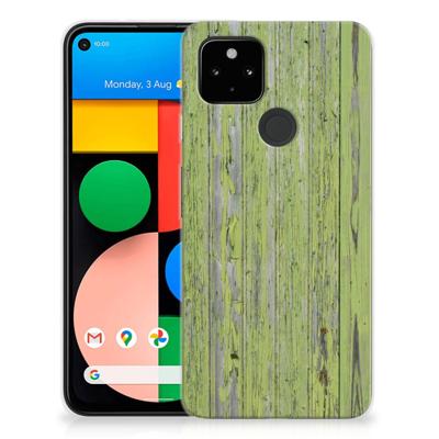 Google Pixel 4a 5G Bumper Hoesje Green Wood