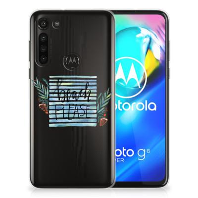 Motorola Moto G8 Power Telefoonhoesje met Naam Boho Beach Motorola Moto G8 Power Telefoonhoesje met Naam Boho Beach
