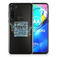 Motorola Moto G8 Power Telefoonhoesje met Naam Boho Beach