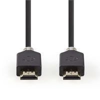 High Speed HDMI-kabel met Ethernet | HDMI-connector - HDMI-connector | 2,0 m | Antraciet - thumbnail