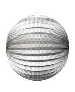 Bollampion Rond Metallic Zilver (25cm)