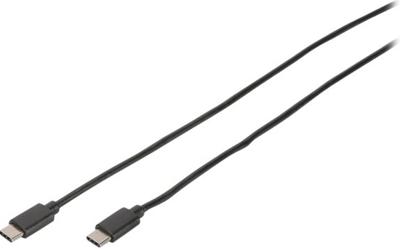 Digitus USB-kabel USB 2.0 USB-C stekker, USB-C stekker 1.80 m Zwart Rond, Stekker past op beide manieren, Afgeschermd (dubbel) DB-300138-018-S Digitus USB-kabel USB 2.0 USB-C stekker, USB-C stekker 1.80 m Zwart Rond, Stekker past op beide manieren, Afgeschermd (dubbel) DB-300138-018-S