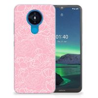 Nokia 1.4 TPU Case White Flowers