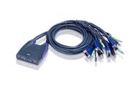 ATEN 4-poorts USB VGA-/audiokabel KVM-switch (0,9 m, 1,2 m) - thumbnail