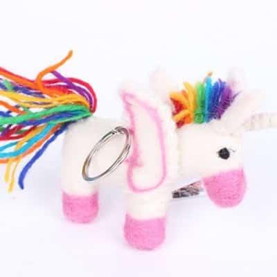 Vilten Sleutelhanger Unicorn Vilten Sleutelhanger Unicorn