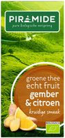 Groene thee met gember en citroen bio