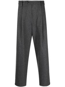 A.P.C. pantalon en laine mélangée à coupe droite - Gris