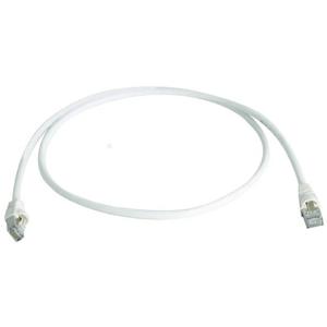 Telegärtner L00004A0071 RJ45 Netwerkkabel, patchkabel CAT 6A S/FTP 7.50 m Wit Vlambestendig, Snagless, Pair afscherming, Afgeschermd (dubbel), Halogeenvrij, UL