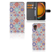 Samsung Galaxy Xcover 7 Bookcase Tiles Color - thumbnail