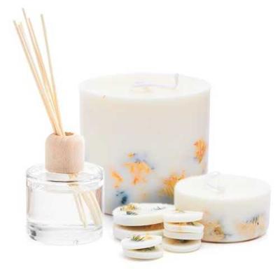 the MUNIO 10403 kaars Rond Bloemen Meerkleurig 1 stuk(s)