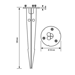 ESYLUX EL10820199 Grondpen EL10820199 1 stuk(s)