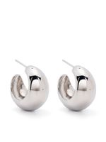 ISABEL MARANT Shiny Crescent hoop earrings - Argent