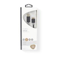 Nedis CCBW61500AT20 USB-kabel 2 m USB 3.2 Gen 1 (3.1 Gen 1) USB A Micro-USB B Antraciet