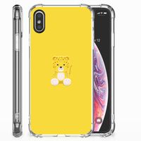 Apple iPhone X | Xs Stevig Bumper Hoesje Baby Leopard