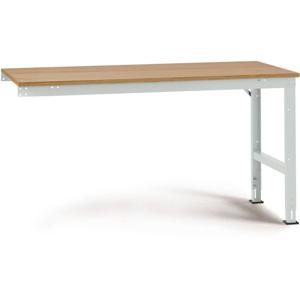 Manuflex AU6125.7035 Werk aanschuiftafel universele standaard met multiplex plaat, bxdxh = 2000 x 1000 x 760-870 mm Grijs-wit (RAL 7035)