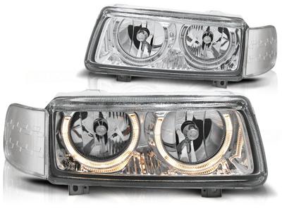 Tuning-Tec Koplampen dual halo rims voor VW PASSAT B4 11 93-05 97 ANGEL EYES CHROOM